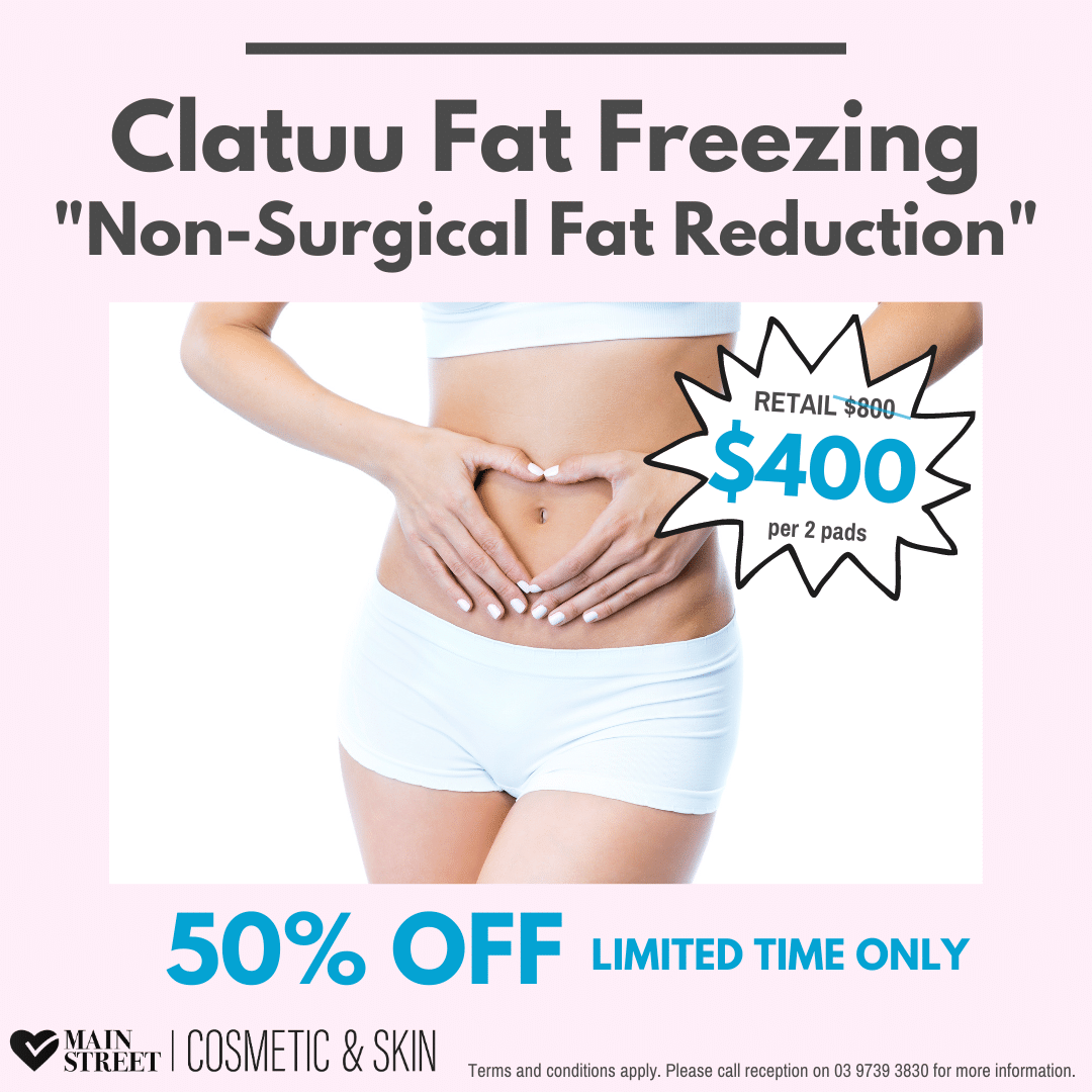 Clatuu Fat Freezing spring specials Main street cosmetic and skin
